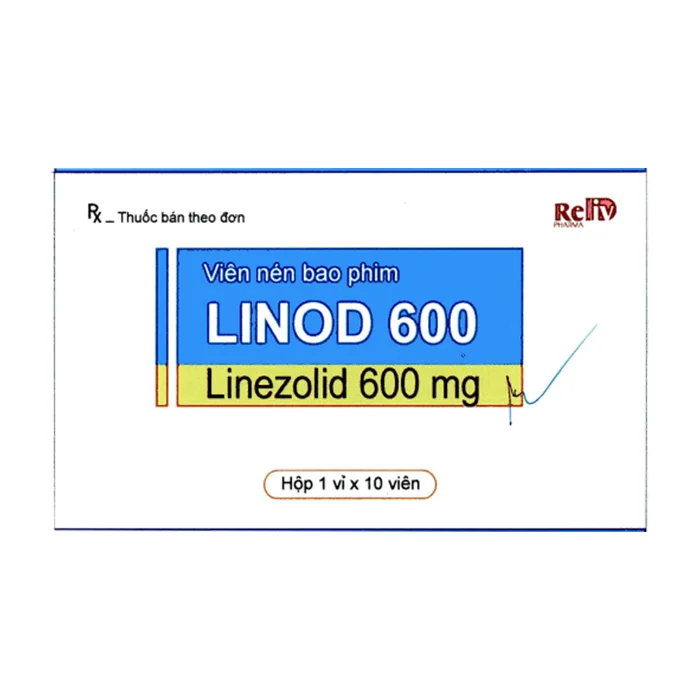 Linod 600mg/300ml Linezolid - Trị viêm phổi, nhiễm khuẩn