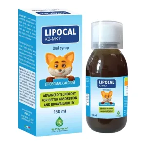 Lipocal Euro 10ml - Canxi sinh học, hỗ trợ phát triển chiều cao, giúp xương răng chắc khỏe