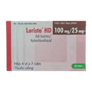 Lorista HD 100mg/25mg (Losartan; Hydrochlorothiazide) - Trị tăng huyết áp