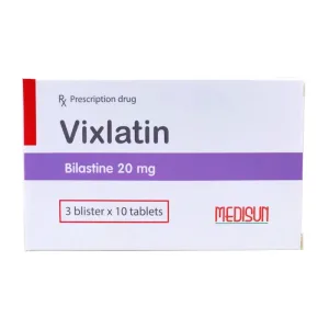 Vixlatin 20mg Bilastin - Trị triệu chứng viêm mũi dị ứng, mày đay