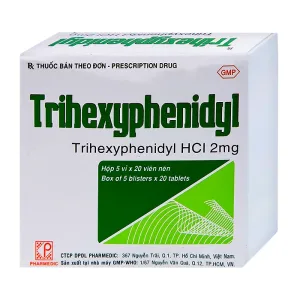 Trihexyphenidyl 2mg Pharmedic - Phòng và điều trị rối loạn ngoại tháp