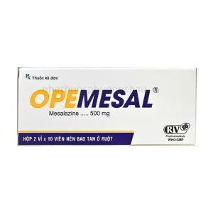 Opemesal 500mg (Mesalazine) - Trị viêm loét đại tràng