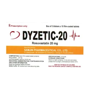 Dyzetic 20mg (Rosuvastatin) - Rối loạn lipid máu hỗn hợp