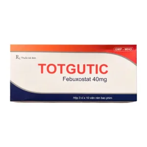 Totgutic 40mg (Febuxostat) - Giảm tần suất cơn gút