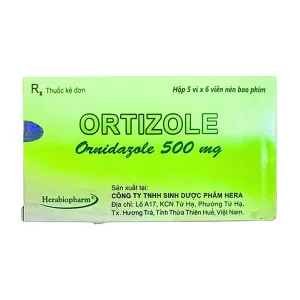 Ortizole 500mg (Ornidazole) - Trị nhiễm ký sinh trùng