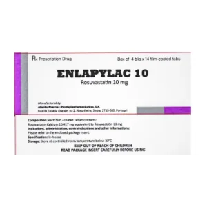 Enlapylac 10mg (Rosuvastatin) - Giảm triglycerid máu