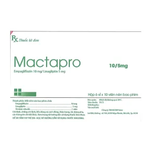 Mactapro 10/5mg - Trị tiểu đường típ 2