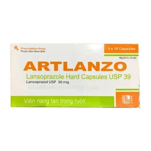 Artlanzo 30mg (Lansoprazole) - Giảm triệu chứng ợ nóng, ợ chua